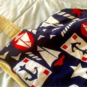 Handmade nautical tote bag. Great for farmer’s market, parade candy gathering.